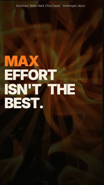 Claude Opus 5.5: max effort is not the best effort